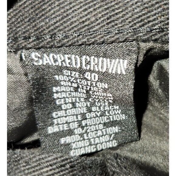 Sacred Crown Black Denim Shorts Size 40. - Picture 4 of 4